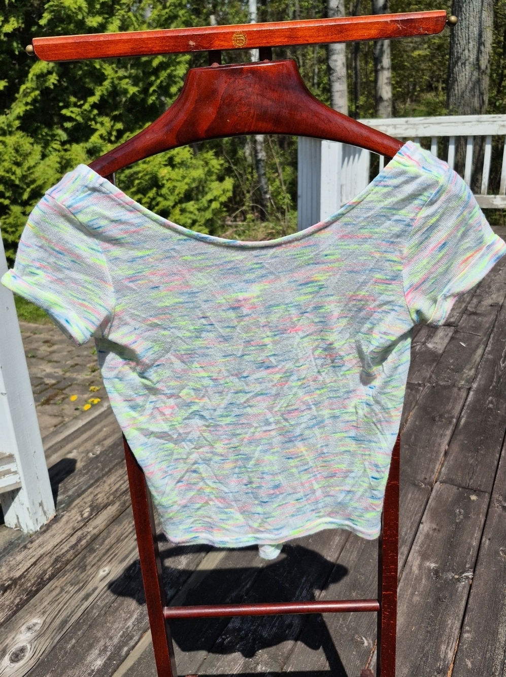 Forever 21 Women's Pastel Knit Short Sleeve Top